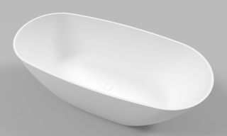 Ванна из искусственного камня Whitecross Onyx D 0207.160075.200 160x75см белый матовый